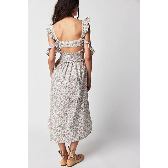 Free People For Love & Lemons Amalfi Midi Dress $288 - Picture 5 of 9